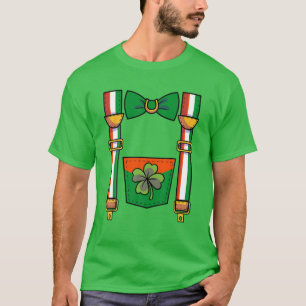 Cute Suspenders Bowtie Green Tuxedo St Patricks Da T-shirt