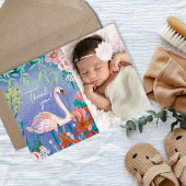 Cute Swan Princess Floral Hartelijk dank Briefkaart