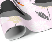 Cute Swan Wrapping Paper Cadeaupapier (Rol Hoek)