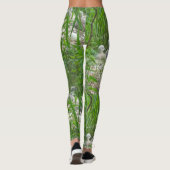 Cute Swans Pattern Legging (Achterkant)