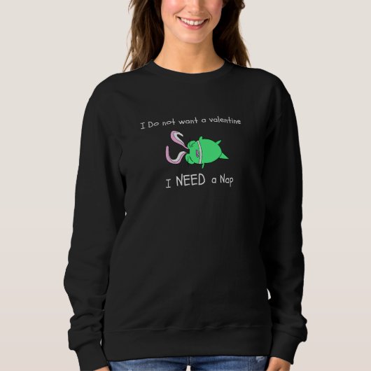 Cute sweatshirt funny of a sleep deprived froggy (Voorkant)