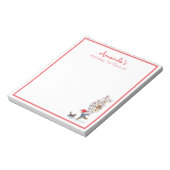 Cute Swedish Tomten Kerstmis Waterverf Notitieblok (Linkerzijde)