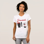 Cute Sweet 16 Cupcake en Polkadot Cadeau T-shirt (Voorkant volledig)