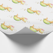 *~* Cute Sweet Baby Dragon Dinosaurs Cadeaupapier (Hoek)