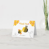 Cute Sweet Bee Baby shower Hartelijk dank voor uw  Bedankkaart (Voorkant)