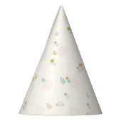 Cute Sweet Bloemrijke Tuin Cartoon Verjaardagsfees Feesthoedjes (Links)