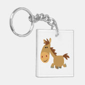 Cute Sweet Cartoon Horse AcrylSleutelhanger Sleutelhanger (Voorkant Links)