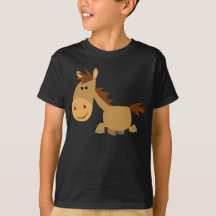 Cute Sweet Cartoon Horse Children T-Shirt