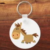 Cute Sweet Cartoon Horse Sleutelhanger (Voorkant)