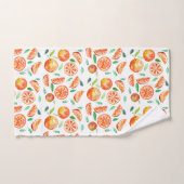 Cute Sweet Citrus Oranje Fruit Waterverf Summer Bad Handdoek (Handdoek)