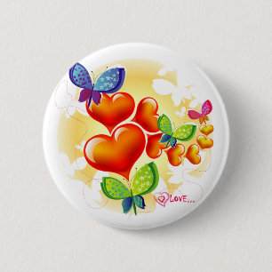 Cute Sweet Colorfull Summer Love Friendship Ronde Button 5,7 Cm