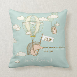 Cute Sweet Dreams Birth Stats Nursery Kussen