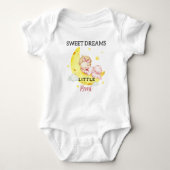 Cute Sweet Dreams Little Baby Girl Custom Romper (Voorkant)