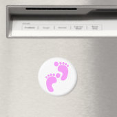 Cute Sweet Footstep Funny Shirt Magneet (Insitu (Vaatwasser))