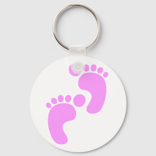 Cute Sweet Footstep Funny Shirt Sleutelhanger (Voorkant)