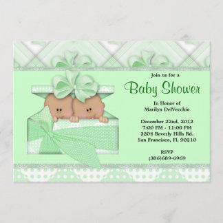 CUTE Sweet Green Baby shower Kaart