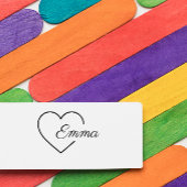 Cute Sweet Heart Girl Persoonlijke benaming Zelfinktende Stempel