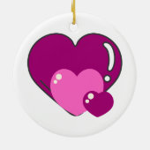 Cute sweet heart gratitude quote keramisch ornament (Achterkant)