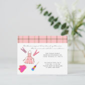 CUTE Sweet House Warming Party Invite Kaart (Staand voorkant)