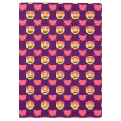Cute Sweet in Love Emoji, hartspatroon Klembord (Achterkant)