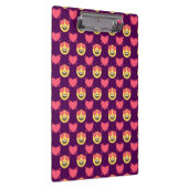 Cute Sweet in Love Emoji, hartspatroon Klembord (Rechts)