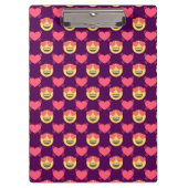 Cute Sweet in Love Emoji, hartspatroon Klembord (Voorkant)