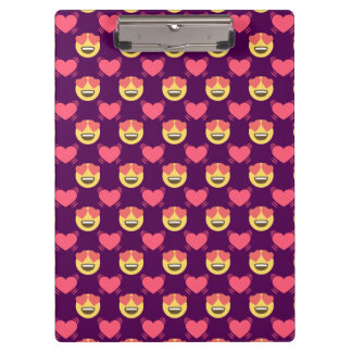 Cute Sweet in Love Emoji, hartspatroon Klembord