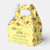 Cute Sweet Little Honey Birthday Dank je Bedankdoosjes (Achterkant)