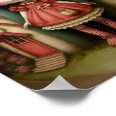 Cute Sweet Little Mushroom Girl Art Poster (Hoek)