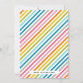 Cute Sweet Lollipop Snoep Land Birthday Party Kaart (Achterkant)