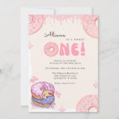 Cute Sweet One waterverf doneert 1 verjaardag Kaart (Voorkant)