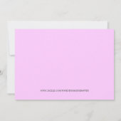 CUTE Sweet Pink Lady Bug Baby shower Kaart (Achterkant)