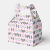 cute sweet rainbow hearts pastel gradient pattern bedankdoosjes (Achterkant)