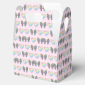 cute sweet rainbow hearts pastel gradient pattern bedankdoosjes (Geopend)