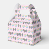cute sweet rainbow hearts pastel gradient pattern bedankdoosjes (Voorkant Zijde)