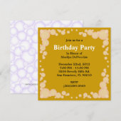 CUTE Sweet Spa Bath Massage and Beauty Party Invit Kaart (Voorkant / Achterkant)