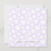 CUTE Sweet Spa Bath Massage and Beauty Party Invit Kaart (Achterkant)