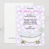 CUTE Sweet Spa Bath Massage & Beauty Party nodigt  Kaart (Voorkant / Achterkant)