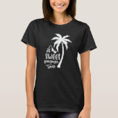 Cute Sweet Summertime Summer With A Palm Tree Beac T-shirt (Voorkant)