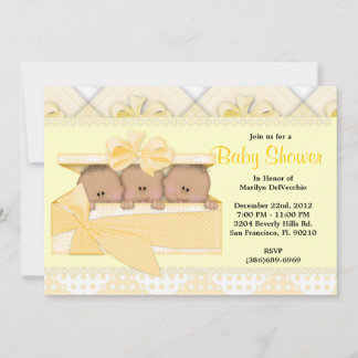 CUTE Sweet Yellow Baby shower Kaart
