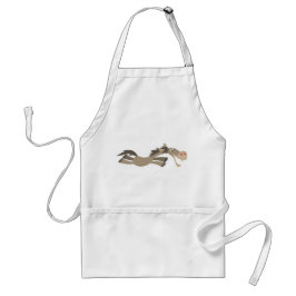 Cute Swift Cartoon Horse Apron Standaard Schort