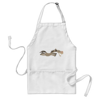 Cute Swift Cartoon Horse Apron Standaard Schort
