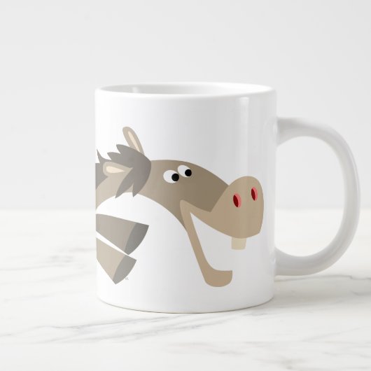 Cute Swift Cartoon Horse Jumbo Mok (Rechts)