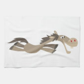Cute Swift Cartoon Horse Kitchen Towel Theedoek (Horizontaal)
