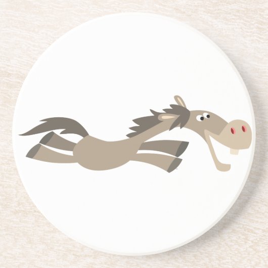 Cute Swift Cartoon Horse Onderzetter (Voorkant)