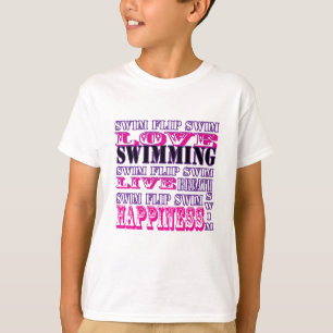 Cute Swim Gifts and Apparel for Girls and Women T-shirt