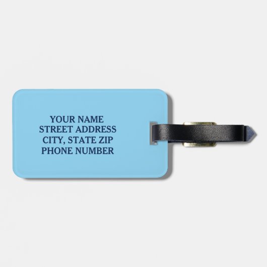 Cute Swimming Bagagelabel (Achterkant horizontaal)