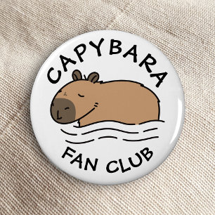 Cute Swimming Capybara Specialized Button Flesopener