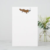 Cute swimming duck-bypus briefpapier (Staand voorkant)