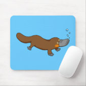 Cute swimming duck-bypus muismat (Met muis)